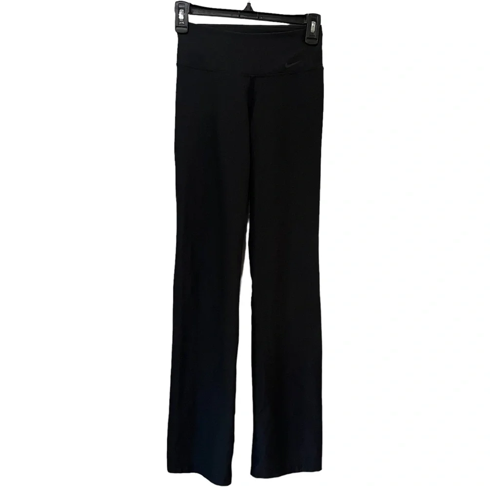 Nike Dri-fit Women Straight Leg Track Pants BLACK‎ Size XS Recycled Polyester